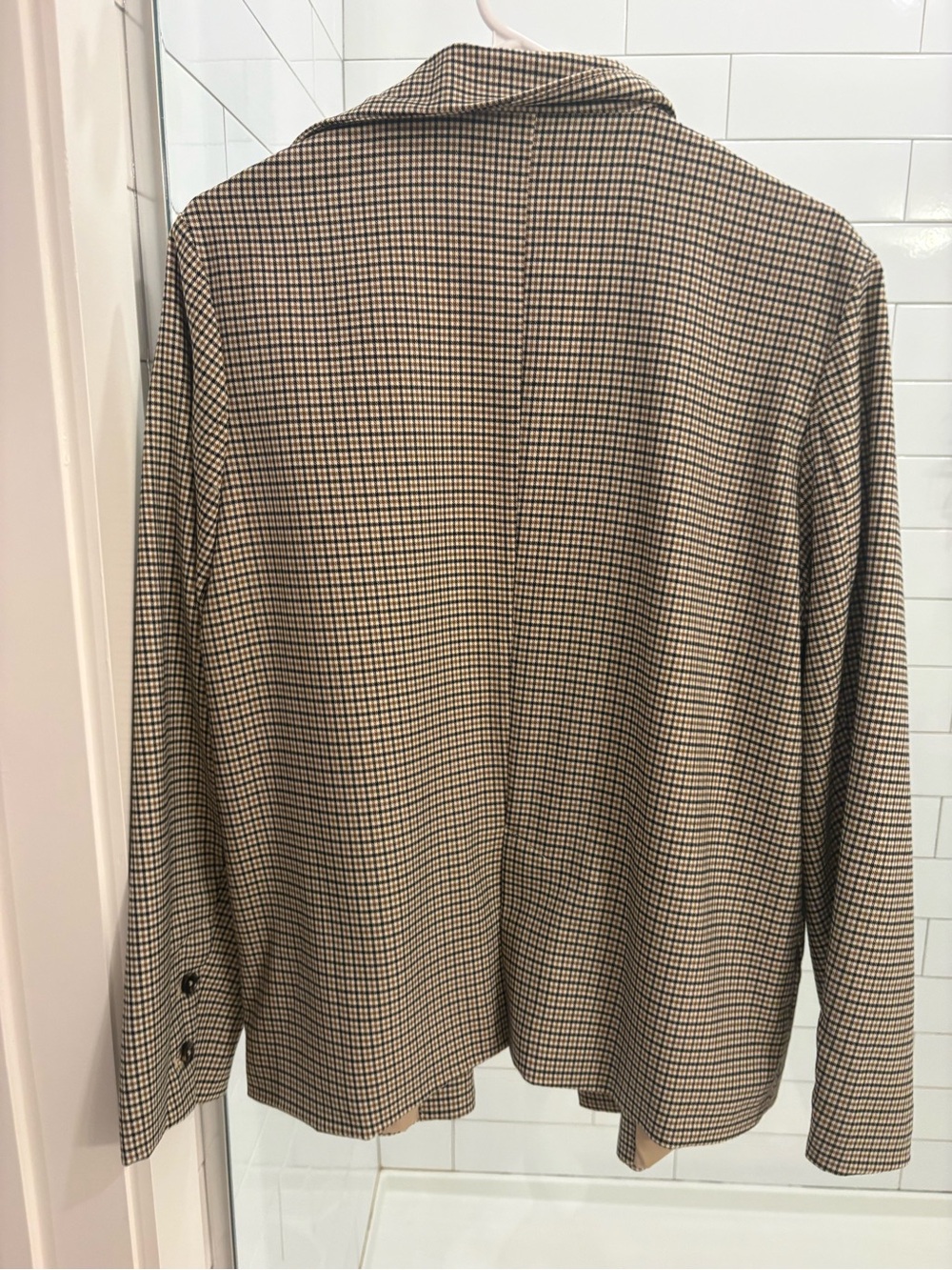 Houndstooth Single-Button Blazer Jacket - Mod Ref - Picture 4 of 5